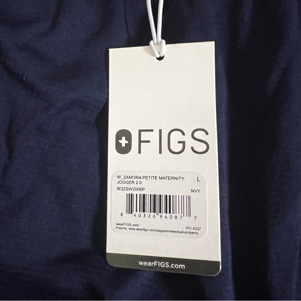 NWT Figs Women’s Maternity Jogger Scrub Pants Navy Size L Petite - Picture 7 of 7